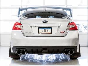 AWE Tuning - AWE Tuning Subaru STI VA / WRX GV / STI GV Sedan Touring Edition Exhaust - Chrome Silver Tip (102mm) - 3015-42104 - Image 6