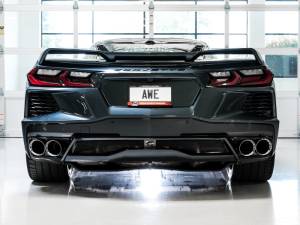 AWE Tuning - AWE Tuning 2020 Chevrolet Corvette (C8) Touring Edition Exhaust - Quad Chrome Silver Tips - 3015-42151 - Image 6