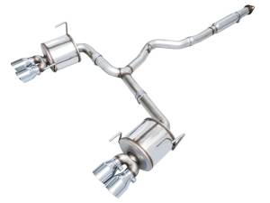 AWE Tuning 2022+ VB Subaru WRX Touring Edition Exhaust - Chrome Silver Tips - 3015-42979