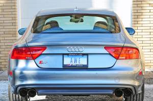 AWE Tuning - AWE Tuning Audi C7 / C7.5 S7 4.0T Touring Edition Exhaust - Diamond Black Tips - 3015-43014 - Image 4