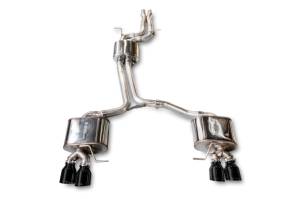 AWE Tuning Audi 8R SQ5 Touring Edition Exhaust - Quad Outlet Diamond Black Tips - 3015-43056