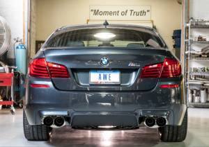 AWE Tuning - AWE Tuning BMW F10 M5 Touring Edition Axle-Back Exhaust Diamond Black Tips - 3015-43066 - Image 2