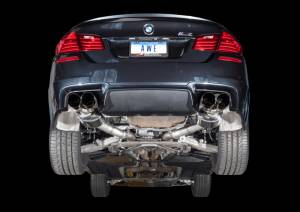 AWE Tuning - AWE Tuning BMW F10 M5 Touring Edition Axle-Back Exhaust Diamond Black Tips - 3015-43066 - Image 4