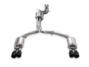 AWE Tuning Audi C7.5 A7 3.0T Touring Edition Exhaust - Quad Outlet Diamond Black Tips - 3015-43074