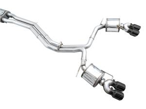 AWE Tuning - AWE Tuning 19-23 Audi C8 S6/S7 2.9T V6 AWD Touring Edition Exhaust - Diamond Black Tips - 3015-43107 - Image 6