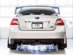 AWE Tuning - AWE Tuning Subaru STI VA / WRX GV / STI GV Sedan Touring Edition Exhaust - Diamond Black Tip (102mm) - 3015-43108 - Image 5