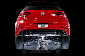 AWE Tuning - AWE Tuning 15-17 Volkswagen Golf R MK7 Track Edition Exhaust - Diamond Black Tips (102mm) - 3015-43140 - Image 2