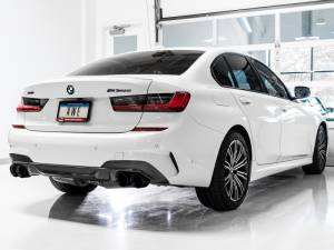 AWE Tuning - AWE Tuning 2019+ BMW M340i (G20) Non-Resonated Touring Edition Exhaust - Quad Diamond Black Tips - 3015-43156 - Image 8