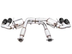 AWE Tuning - AWE Tuning 2020 Chevrolet Corvette (C8) Touring Edition Exhaust - Quad Diamond Black Tips - 3015-43159 - Image 4