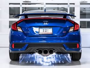 AWE Tuning - AWE Tuning 2016+ Honda Civic Si Touring Edition Exhaust w/Front Pipe & Triple Chrome Silver Tips - 3015-52012 - Image 3