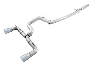 AWE Tuning Ford Focus RS Track Edition Cat-back Exhaust - Chrome Silver Tips - 3020-32030