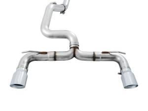 AWE Tuning - AWE Tuning Ford Focus RS Track Edition Cat-back Exhaust - Chrome Silver Tips - 3020-32030 - Image 2