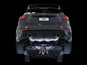 AWE Tuning - AWE Tuning Ford Focus RS Track Edition Cat-back Exhaust - Chrome Silver Tips - 3020-32030 - Image 3