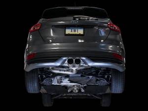 AWE Tuning - AWE Tuning Ford Focus ST Track Edition Cat-back Exhaust - Chrome Silver Tips - 3020-32034 - Image 3