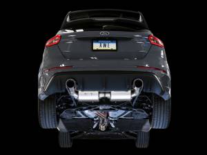 AWE Tuning - AWE Tuning Ford Focus RS Touring Edition Cat-back Exhaust- Resonated - Chrome Silver Tips - 3020-32036 - Image 2