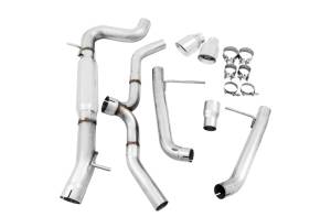 AWE Tuning - AWE Tuning VW MK7 Golf Alltrack/Sportwagen 4Motion Track Edition Exhaust - Polished Silver Tips - 3020-32044 - Image 4