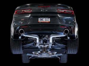 AWE Tuning - AWE Tuning 16-19 Chevrolet Camaro SS Axle-back Exhaust - Track Edition (Chrome Silver Tips) - 3020-32049 - Image 2