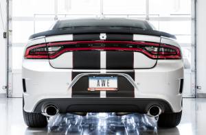 AWE Tuning - AWE Tuning 2017+ Dodge Charger 5.7L Touring Edition Exhaust - Non-Resonated - Chrome Silver Tips - 3020-32060 - Image 6