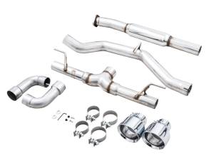 AWE Tuning - AWE Subaru BRZ/ Toyota GR86/ Toyota 86 Track Edition Cat-Back Exhaust- Chrome Silver Tips - 3020-32279 - Image 5