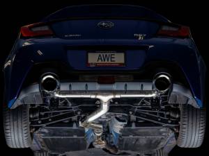 AWE Tuning - AWE Subaru BRZ/ Toyota GR86/ Toyota 86 Track Edition Cat-Back Exhaust- Chrome Silver Tips - 3020-32279 - Image 6