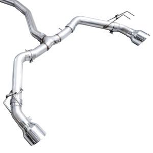 AWE Tuning - AWE Tuning 22+ Honda Civic Si/Acura Integra Track Edition Catback Exhaust - Dual Chrome Silver Tips - 3020-32331 - Image 3