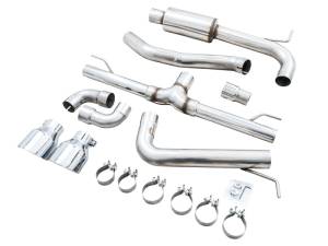 AWE Tuning - AWE 2022 VW GTI MK8  Track Edition Exhaust - Chrome Silver Tips - 3020-32658 - Image 5