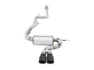 AWE Tuning - AWE Tuning Ford Focus ST Touring Edition Cat-back Exhaust - Resonated - Diamond Black Tips - 3020-33040 - Image 2