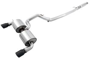 AWE Tuning Ford Focus RS Touring Edition Cat-back Exhaust - Resonated - Diamond Black Tips - 3020-33042