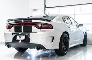 AWE Tuning - AWE Tuning 2017+ Dodge Charger 5.7L Touring Edition Exhaust - Non-Resonated - Diamond Black Tips - 3020-33074 - Image 2