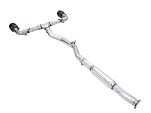 AWE Tuning - AWE Subaru BRZ / Toyota GR86 / Toyota 86 Track Edition Cat-Back Exhaust- Diamond Black Tips - 3020-33279 - Image 2