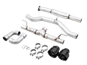 AWE Tuning - AWE Subaru BRZ / Toyota GR86 / Toyota 86 Track Edition Cat-Back Exhaust- Diamond Black Tips - 3020-33279 - Image 4