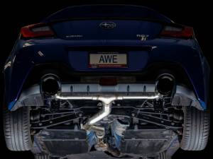 AWE Tuning - AWE Subaru BRZ / Toyota GR86 / Toyota 86 Track Edition Cat-Back Exhaust- Diamond Black Tips - 3020-33279 - Image 7