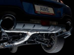 AWE Tuning - AWE Subaru BRZ / Toyota GR86 / Toyota 86 Track Edition Cat-Back Exhaust- Diamond Black Tips - 3020-33279 - Image 10