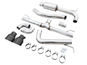 AWE Tuning - AWE 2022 VW GTI MK8  Track Edition Exhaust - Diamond Black Tips - 3020-33658 - Image 5