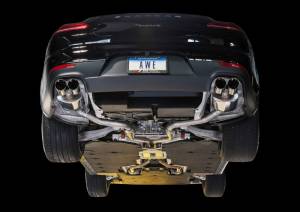 AWE Tuning - AWE Tuning Panamera 2/4 Track Edition Exhaust (2011-2013) - w/Chrome Silver Tips - 3020-42032 - Image 2