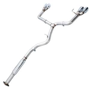 AWE Tuning - AWE Tuning Subaru WRX/STI VA/GV Sedan Track Edition Exhaust - Chrome Silver Tips (102mm) - 3020-42058 - Image 2