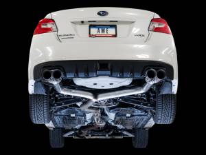 AWE Tuning - AWE Tuning Subaru WRX/STI VA/GV Sedan Track Edition Exhaust - Chrome Silver Tips (102mm) - 3020-42058 - Image 6