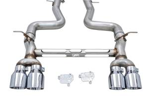 AWE Tuning - AWE Tuning BMW F8X M3/M4 Track Edition Catback Exhaust - Chrome Silver Tips - 3020-42082 - Image 3