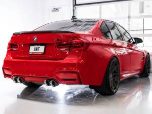 AWE Tuning - AWE Tuning BMW F8X M3/M4 Track Edition Catback Exhaust - Chrome Silver Tips - 3020-42082 - Image 5