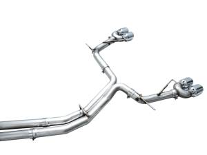 AWE Tuning - AWE Tuning 19-23 Audi C8 S6/S7 2.9T V6 AWD Track Edition Exhaust - Chrome Silver Tips - 3020-42101 - Image 3