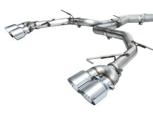 AWE Tuning - AWE Tuning 19-23 Audi C8 S6/S7 2.9T V6 AWD Track Edition Exhaust - Chrome Silver Tips - 3020-42101 - Image 5