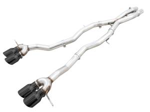 AWE Track Edition Catback Exhaust for BMW G8X M3/M4 - Diamond Black Tips - 3020-42482