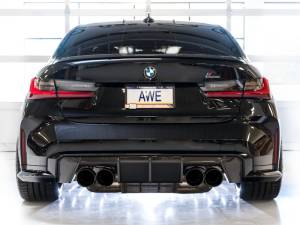 AWE Tuning - AWE Track Edition Catback Exhaust for BMW G8X M3/M4 - Diamond Black Tips - 3020-42482 - Image 9