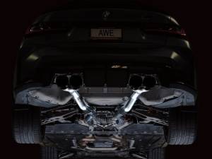 AWE Tuning - AWE Track Edition Catback Exhaust for BMW G8X M3/M4 - Diamond Black Tips - 3020-42482 - Image 10