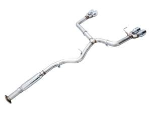 AWE Tuning - AWE Tuning 2022+ VB Subaru WRX Track Edition Exhaust - Chrome Silver Tips - 3020-42979 - Image 2