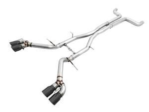 AWE Tuning 16-19 Chevy Camaro SS Non-Res Cat-Back Exhaust - Track Edition (Quad Diamond Black Tips) - 3020-43074