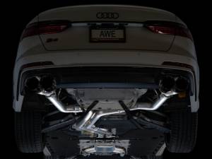 AWE Tuning - AWE Tuning 19-23 Audi C8 S6/S7 2.9T V6 AWD Track Edition Exhaust - Diamond Black Tips - 3020-43109 - Image 14