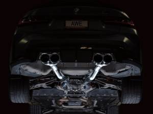 AWE Tuning - AWE Track Edition Catback Exhaust for BMW G8X M3/M4 - Chrome Silver Tips - 3020-43482 - Image 10