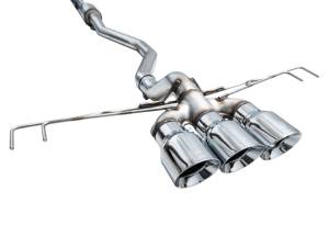 AWE Tuning - AWE Tuning 2023 Honda Civic Type R FL5 Track Edition Exhaust w/ Triple Chrome Silver Tips - 3020-52287 - Image 7