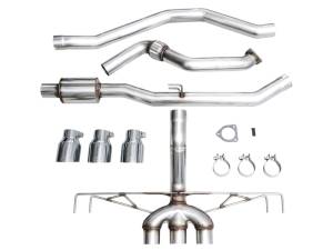 AWE Tuning - AWE Tuning 2023 Honda Civic Type R FL5 Track Edition Exhaust w/ Triple Chrome Silver Tips - 3020-52287 - Image 9